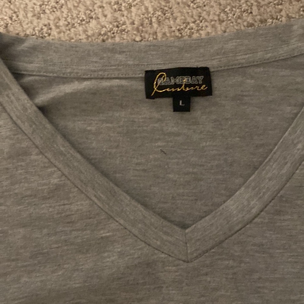 Ohio State Gameday Couture Ruffle Sleeve TShirt Sz L - Picture 4 of 6